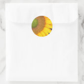 ひまわりセンターと花びらフローラ ラウンドシール (バッグ)