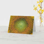 ひまわりセンタークローズアップノートカード カード (黄色い花)