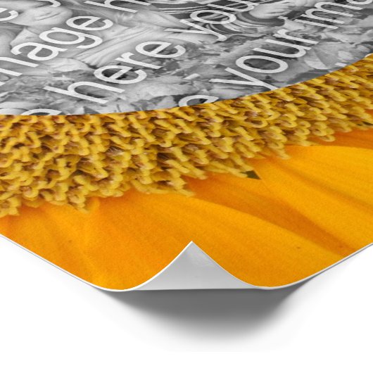 ひまわりセンターフレーム写真の追加 ポスター (角)