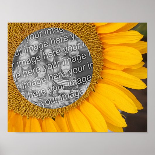 ひまわりセンターフレーム写真の追加 ポスター (正面)