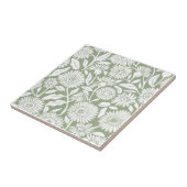 ひまわりセージ緑ミニマルモノクロ タイル (側面)