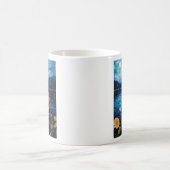 ひまわりソナタとヴィンテージ猫ミューズ:An Homag コーヒーマグカップ (中央)