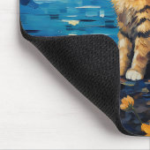 ひまわりソナタとヴィンテージ猫ミューズ:An Homag マウスパッド (コーナー)