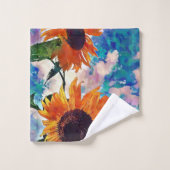 ひまわりタオル バスタオルセット (ウォッシュタオル)