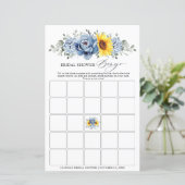 ひまわりダスティブルー石板ブライダルシャワービンゴ (スタンド正面)