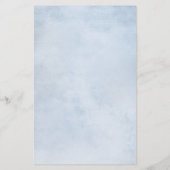 ひまわりダスティブルー石板牡丹結婚のメニュー (裏面)