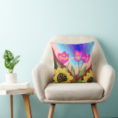 ひまわりチューリップ考える&ラブズオブユー クッション (椅子)