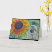 ひまわりチョウパピー カード (黄色い花)