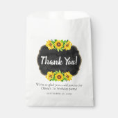 ひまわりチョークボードカントリーファームハウスサンキュア フェイバーバッグ (正面)