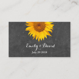 ひまわりチョーク結婚ボードのWebサイト挿入 エンクロージャーカード