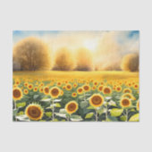 ひまわりティッシュペーパー – デクページ&紙工芸品 薄葉紙 (正面)