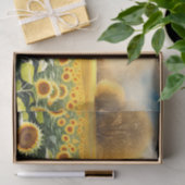 ひまわりティッシュペーパー – デクページ&紙工芸品 薄葉紙 (ギフト)