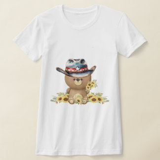 ひまわりテディベア Tシャツ