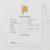 ひまわりテディ赤ちゃんシャワー予測とアドバイス (正面)