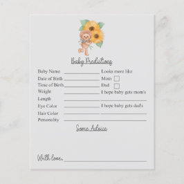 ひまわりテディ赤ちゃんシャワー予測とアドバイス