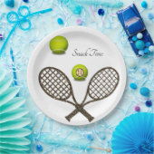 ひまわりテニス紙プレート ペーパープレート (パーティー)