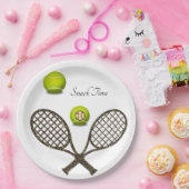 ひまわりテニス紙プレート ペーパープレート (パーティー)