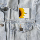 ひまわりテンプレートはっきりした文字プリント 缶バッジ (インサイチュ)