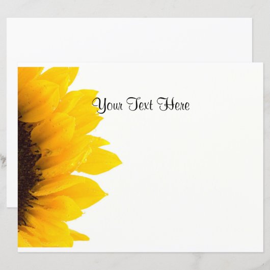 ひまわりテンプレート (正面/裏面)