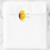 ひまわりテンプレート ラウンドシール (バッグ)