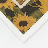 ひまわりテーマお前が俺の太陽だ フリースブランケット (角)