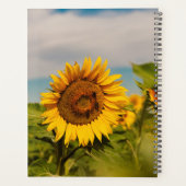 ひまわりテーマの旅行好きな贈り物 プランナー手帳 (裏面)