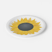 ひまわりディスコボールレトロパーティービーブ ペーパープレート (アングル)