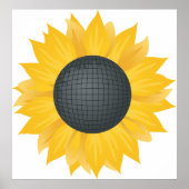 ひまわりディスコボールレトロパーティービーブ ポスター (正面)