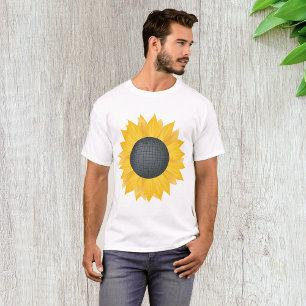 ひまわりディスコボールレトロパーティービーブ Tシャツ