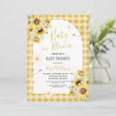 ひまわりデイジー蜂赤ちゃんが開花 招待状 (スタンド正面)