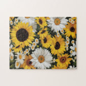 ひまわりデイジー#050 - ジグソーパズル (横)