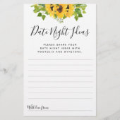 ひまわりデイトナイトアイディアカード (正面)