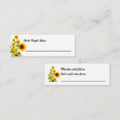 ひまわりデイトナイトアイディアカード スキニー名刺 (正面/裏面)