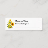 ひまわりデイトナイトアイディアカード スキニー名刺 (裏面)