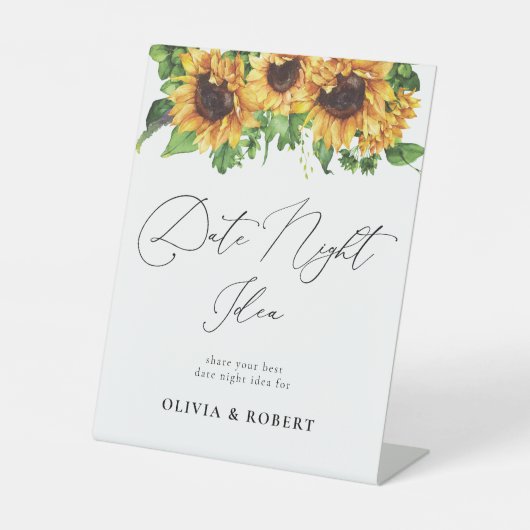 ひまわりデイトナイトアイディア標識 台座サイン (正面)