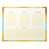 ひまわりデイリープランナーメモ帳 ノートパッド (正面)