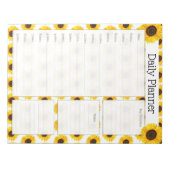 ひまわりデイリープランナー ノートパッド (正面)