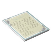 ひまわりデイリーメニュープランナー ノートパッド (アングル)