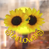 ひまわりデカールひまわりカスタマイズ窓が引っかかる ウィンドウサイン (シート2)