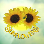 ひまわりデカールひまわりカスタマイズ窓が引っかかる ウィンドウサイン (シート3)