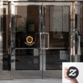 ひまわりデカールひまわりカスタマイズ窓が引っかかる ウィンドウサイン (オフィスドア)