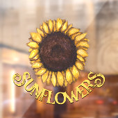 ひまわりデカールひまわりカスタマイズ窓が引っかかる ウィンドウサイン (シート2)