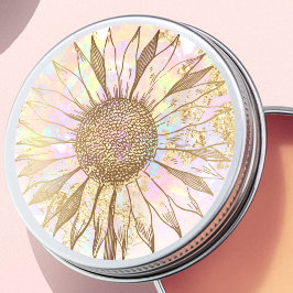 ひまわりデザインクラシック丸シール ラウンドシール