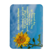 ひまわりデザイン磁石からのアドバイス マグネット (縦)