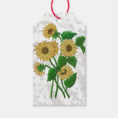 ひまわりデザイン ギフトタグ (正面)