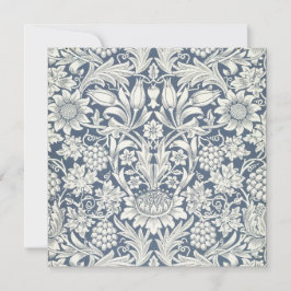 ひまわりデザイン(by William Morris) カード