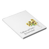 ひまわりデザインon items ノートパッド (アングル)