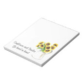 ひまわりデザインon items ノートパッド (回転)