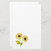 ひまわりデュエット 便箋 (正面/裏面)