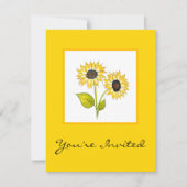 ひまわりデュエット 招待状 (正面)